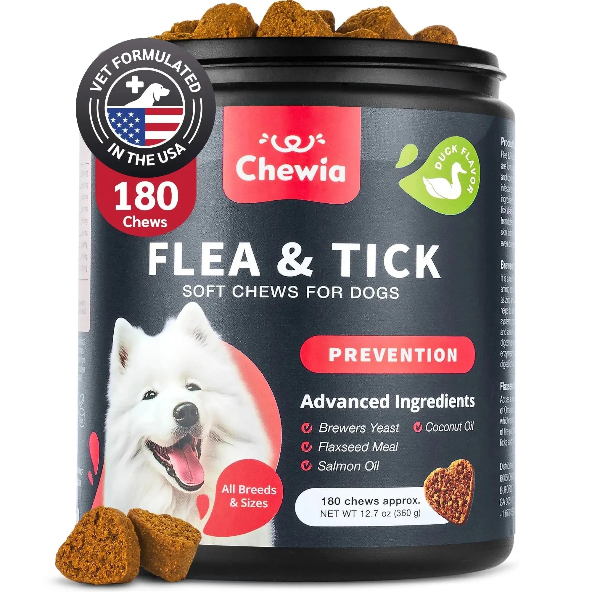Dog Flea And Tick Treatment Chews - Natural Flea & Tick Control null