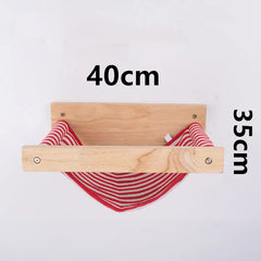 Cat hammock on the wall null