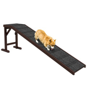Pet Ramp For Dogs With Non-slip Carpet And Top Platform null