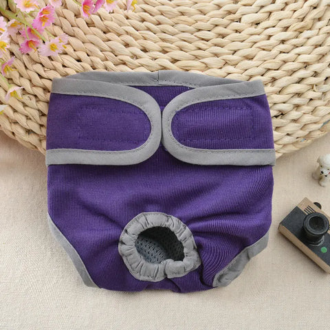 Dog Shorts Puppy Physiological Diapers Panties Waterproof Adjustable Cute Pattern Dog Physiological Pants Pet Costumes Supplies null