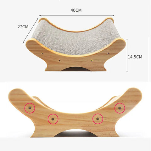 U-shaped bed cat toy cat paw grinder null
