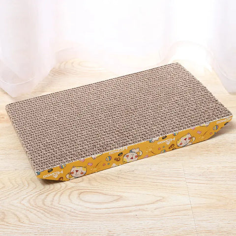 Trapezoidal corrugated cat scratching board null