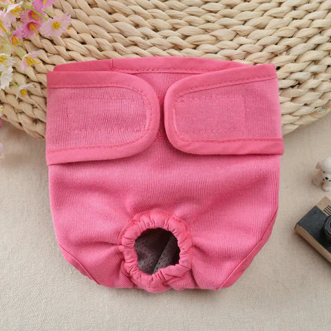 Dog Shorts Puppy Physiological Diapers Panties Waterproof Adjustable Cute Pattern Dog Physiological Pants Pet Costumes Supplies null