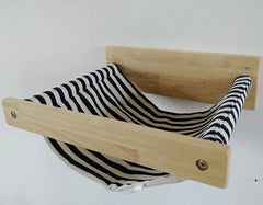 Cat hammock on the wall null