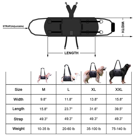 Outdoors Convenient Leg Support Rehabilitation Dog Breast Strap null