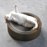 Corrugated Scratching Board Organ Nest Foldable Large Cat Toy Claw Sharpener Pet Supplies null