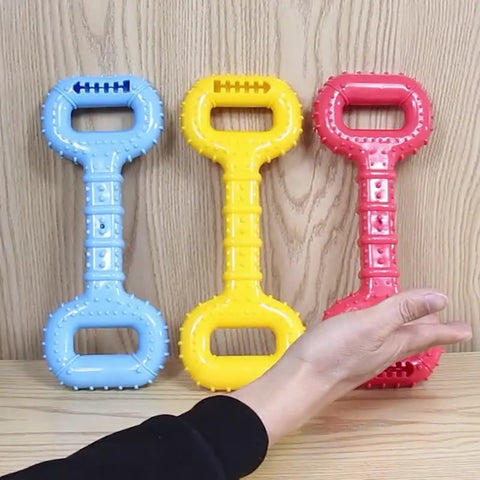 Dog Bones For Aggressive Chewers, Dog Chews Toys Long Lasting, Interactive Dog Bone Toys With Pull Band, Dog Teething Toy null