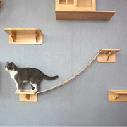 Cat climbing frame solid wood null