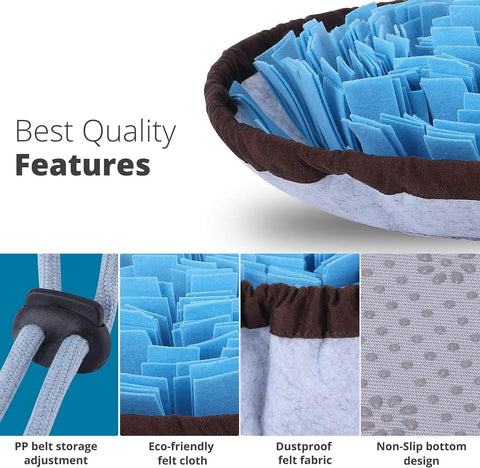 Adjustable Snuffle Mat For Dogs Large Breed Puzzle Toys Small Dog Enrichment Toys For Large Dogs Slow Eating Stress Relief Dog Toy For Feeding  Dog Mental Stimulation Toys null