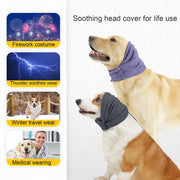 Noise Reduction Dog Hoodie Dog Head Warp Dog Calming Hoodie Hematoma Ear Wraps Head Cover Muffs For Anxiety Relief Pet Supplies null
