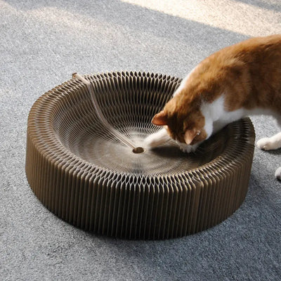 Corrugated Scratching Board Organ Nest Foldable Large Cat Toy Claw Sharpener Pet Supplies null
