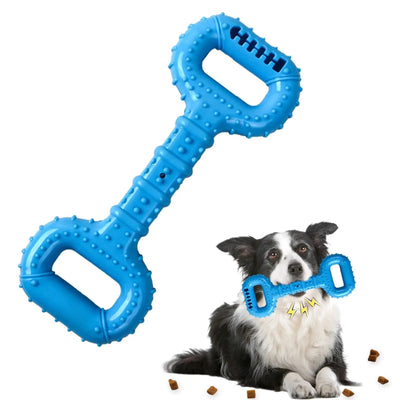 Dog Bones For Aggressive Chewers, Dog Chews Toys Long Lasting, Interactive Dog Bone Toys With Pull Band, Dog Teething Toy null