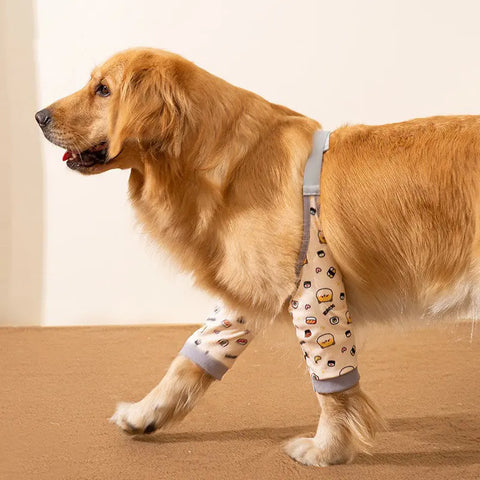 Dogs Knee Protector Pad For Calluses, Dog Knee Brace, Front Elbow Support Wrap, Dog Sleeves For Wounds Dog Elbow Callus Treatment For Medium Large Dogs With Scarf null
