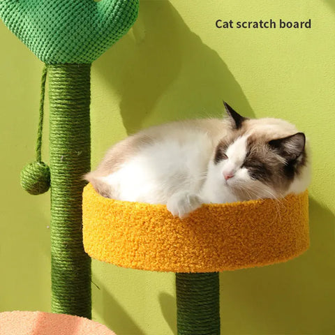 Cactus Climbing Frame Cat Sisal Hemp Column Grinding Claw null