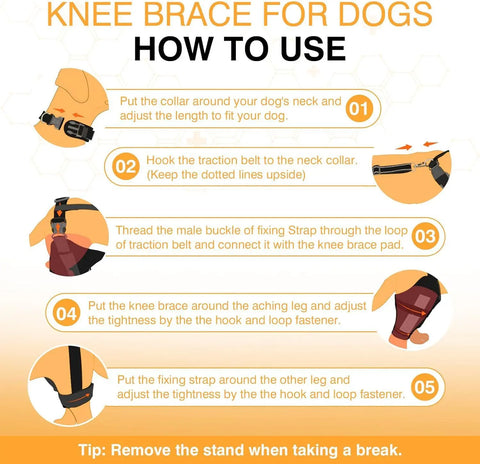 Leg Protector For Dogs Knee Brace Auxiliary Belt Joint Protection Pet Supplies Great Deal null