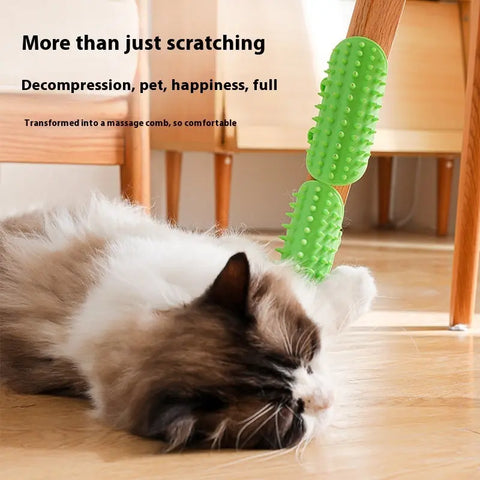Pets Cat Hair Removal Massage Comb Cats Scratching Rubbing Brush Kitten Grooming Self Cleaning Wall Corner Cat Scratcher Combs Pet Products null