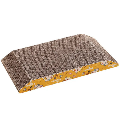 Trapezoidal corrugated cat scratching board null