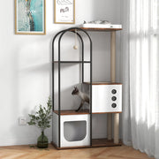 Cat Climbing Frame,Cat Tree,Modern Cat Tower, Multi-Level Cat Condo With 1 Caves,2 Scratching Posts,Perch,for Indoor Cats null