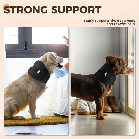 Dog Neck Brace Supports Cervical Vertebral Sprains Instability, Neck Brace For Dog Cervical Collar,Helps Puppy Recover null