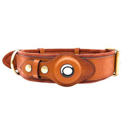 Location Tracker First Layer Leather Dog Pet Collar null