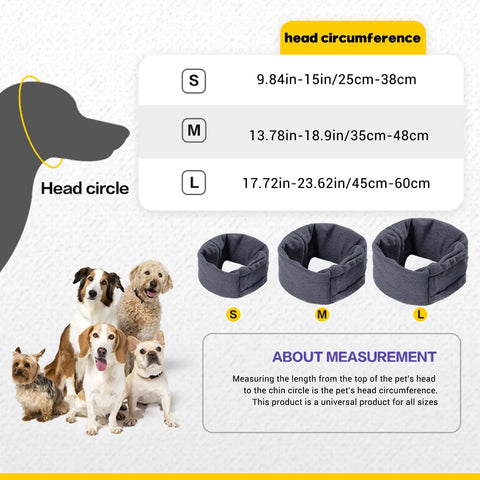 Noise Reduction Dog Hoodie Dog Head Warp Dog Calming Hoodie Hematoma Ear Wraps Head Cover Muffs For Anxiety Relief Pet Supplies null