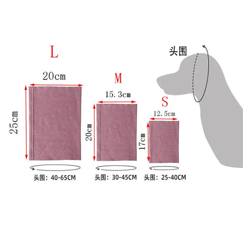 Calming Dog Ears Cover For Noise Reduce Pet Hood Earmuffs For Anxiety Relief Grooming Bathing Blowing Pets Drying null
