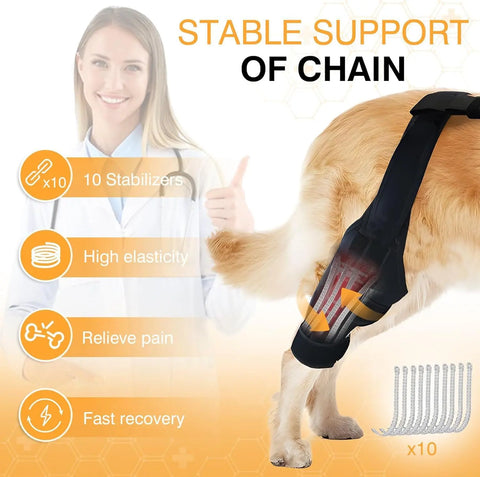 Leg Protector For Dogs Knee Brace Auxiliary Belt Joint Protection Pet Supplies Great Deal null