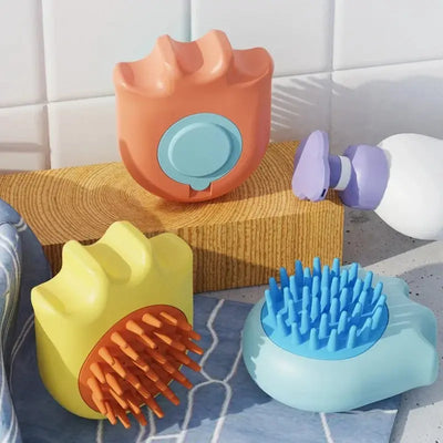 Pet Bath Brush Massage Brush Massage Comb Cat And Dog Bath Brush Pet Cleaning Supplies With Shampoo Box Pet Dog Brush null