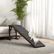 Pet Ramp For Dogs With Non-slip Carpet And Top Platform null