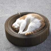 Corrugated Scratching Board Organ Nest Foldable Large Cat Toy Claw Sharpener Pet Supplies null