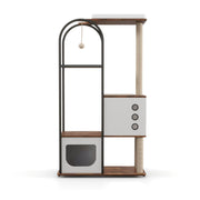 Cat Climbing Frame,Cat Tree,Modern Cat Tower, Multi-Level Cat Condo With 1 Caves,2 Scratching Posts,Perch,for Indoor Cats null