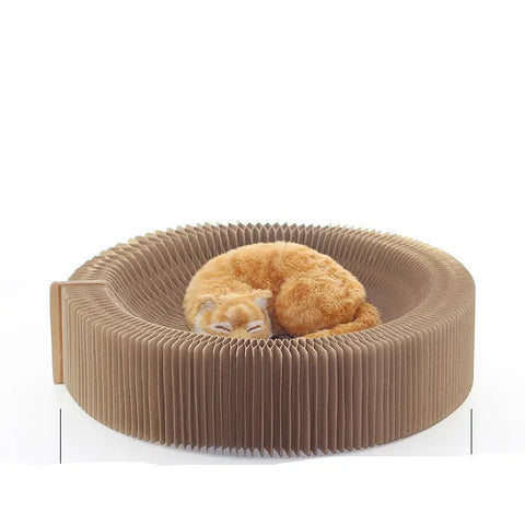 Corrugated Scratching Board Organ Nest Foldable Large Cat Toy Claw Sharpener Pet Supplies null