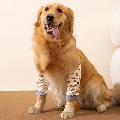 Dogs Knee Protector Pad For Calluses, Dog Knee Brace, Front Elbow Support Wrap, Dog Sleeves For Wounds Dog Elbow Callus Treatment For Medium Large Dogs With Scarf null