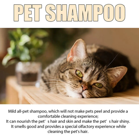 Pet Shampoo Mild And Clean Pet Cat And Dog Hair Soft And Unknotted Shampoo Shampoo null