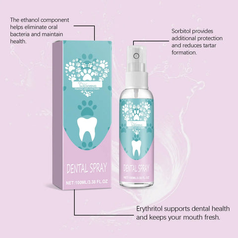 Pet Teeth Spray Care Clean Pet Mouth null
