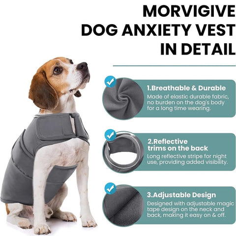 Pet Vest Dog Anxiety Relief Clothing Puppy Clothing With Shock Protection Features null