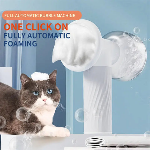 Automatic Foaming Dog Cat Bath Brush Dog Shampoo Brush With Soap Dispenser Electric Pet Grooming Massage Brush Pet Bath Brush Scrubber Comb For Dog Cat Pet Products null