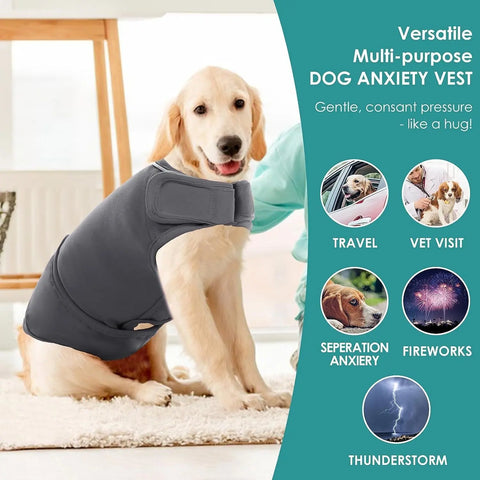 Pet Vest Dog Anxiety Relief Clothing Puppy Clothing With Shock Protection Features null